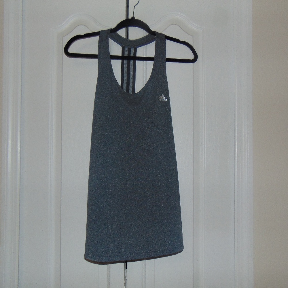 Gray adidas tank